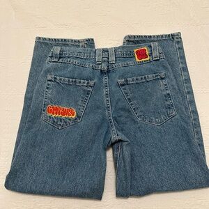 Empyre Jeans | Empyre Jeans
Denim Blue
Embroidered Logo 90s Retro Y2k